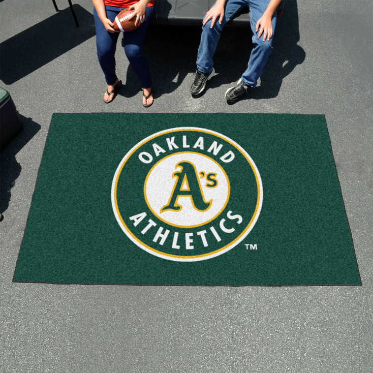 59.5" x 94.5" Oakland Athletics Green Rectangle Ulti Mat