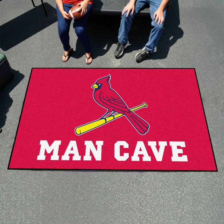 59.5" x 94.5" St. Louis Cardinals Red Man Cave Rectangle Ulti Mat