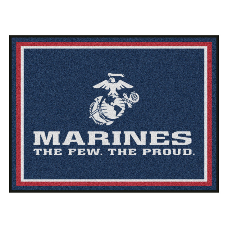 8' x 10' U.S. Marines Red Rectangle Rug