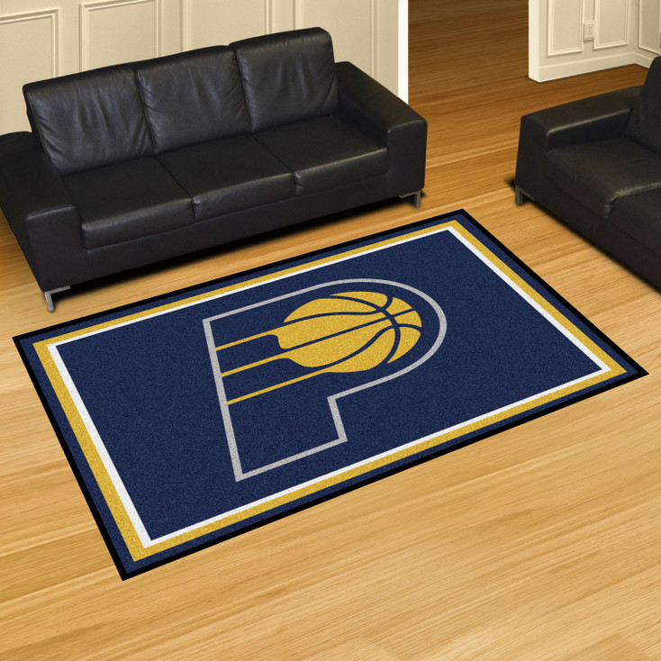 8' x 10' Indiana Pacers Blue Rectangle Rug