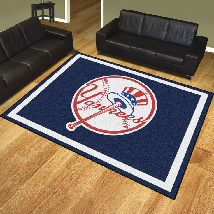 8' x 10' New York Yankees Navy Rectangle Rug