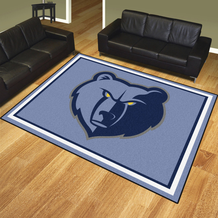 8' x 10' Memphis Grizzlies Blue Rectangle Rug