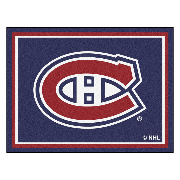 8' x 10' Montreal Canadiens Blue Rectangle Rug