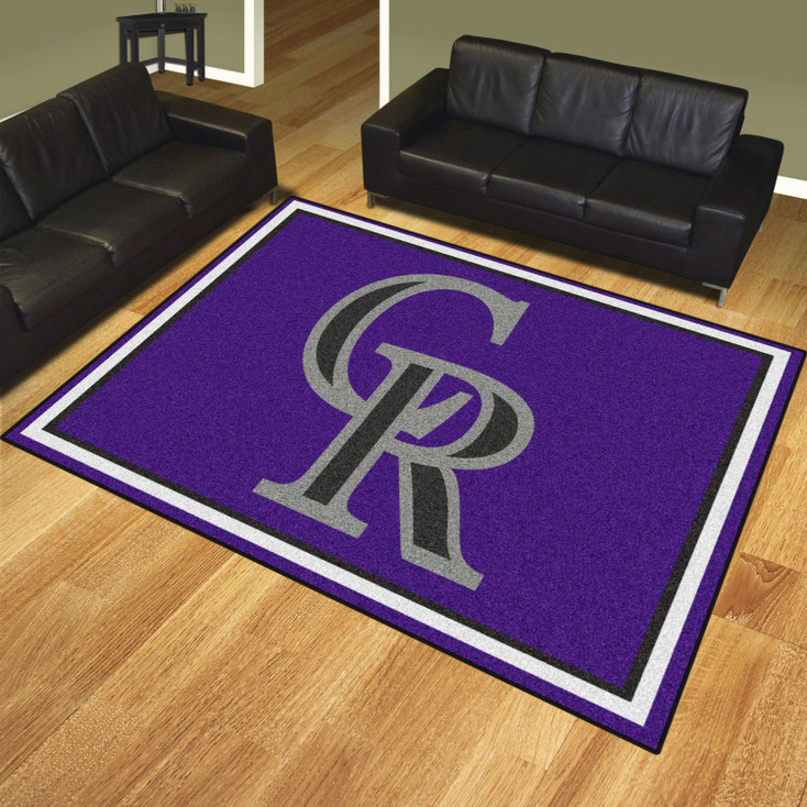 8' x 10' Colorado Rockies Purple Rectangle Rug