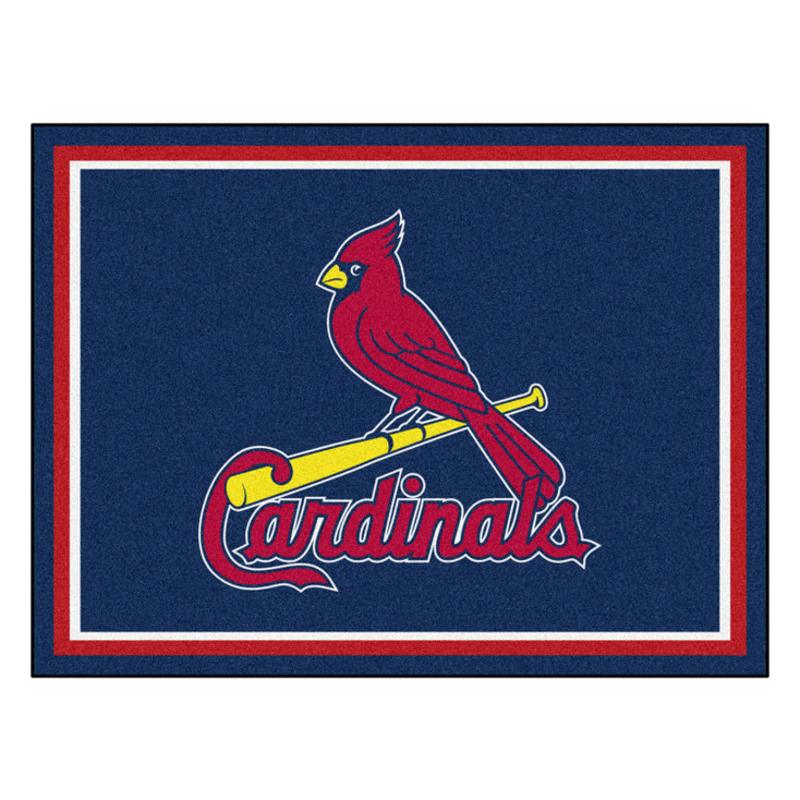 8' x 10' St. Louis Cardinals Red Rectangle Rug