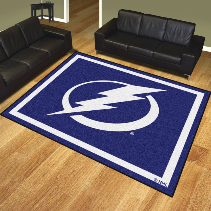 8' x 10' Tampa Bay Lightning Blue Rectangle Rug