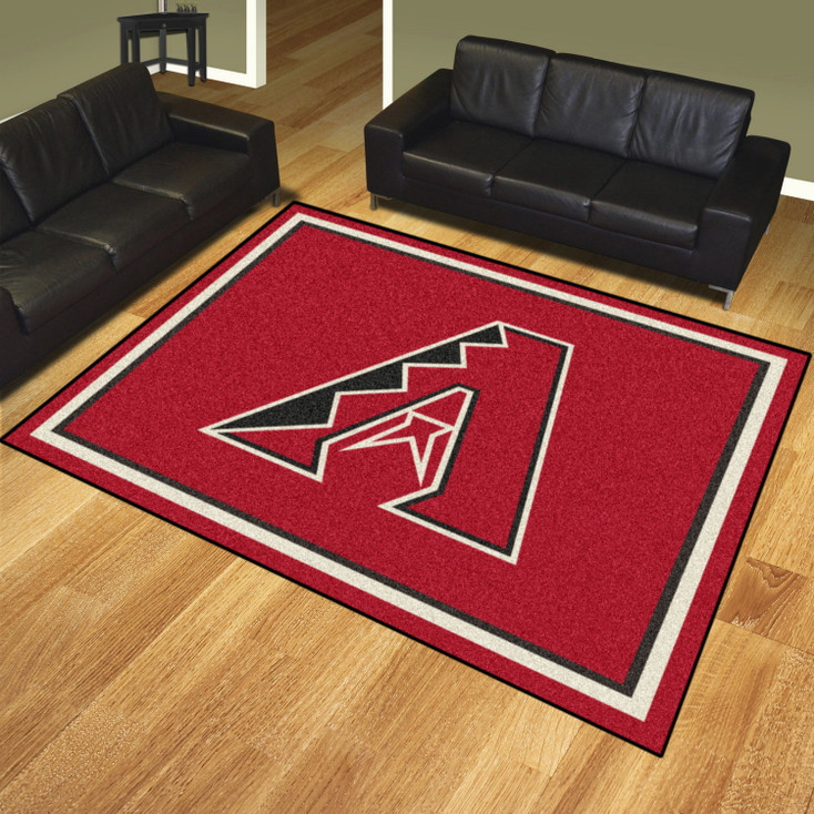 8' x 10' Arizona Diamondbacks Black Rectangle Rug