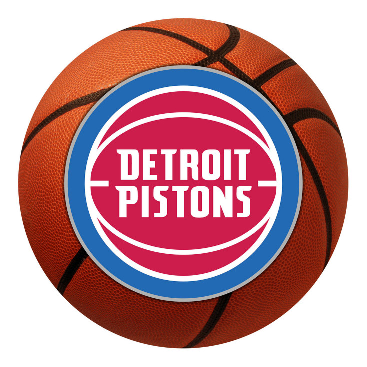 27" Detroit Pistons Round Basketball Mat