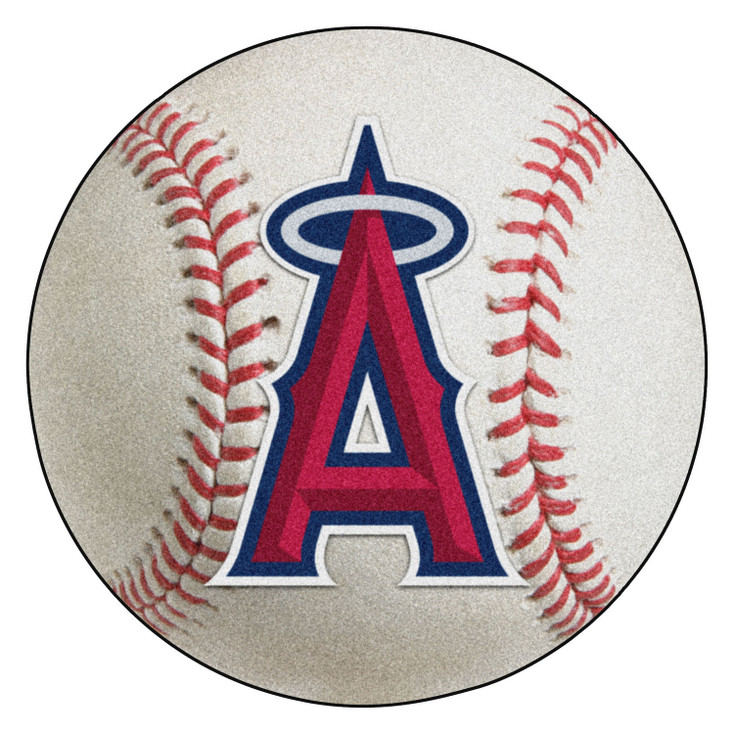 27" Los Angeles Angels Round Baseball Mat