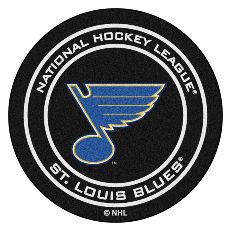 27" St. Louis Blues Round Hockey Puck Mat