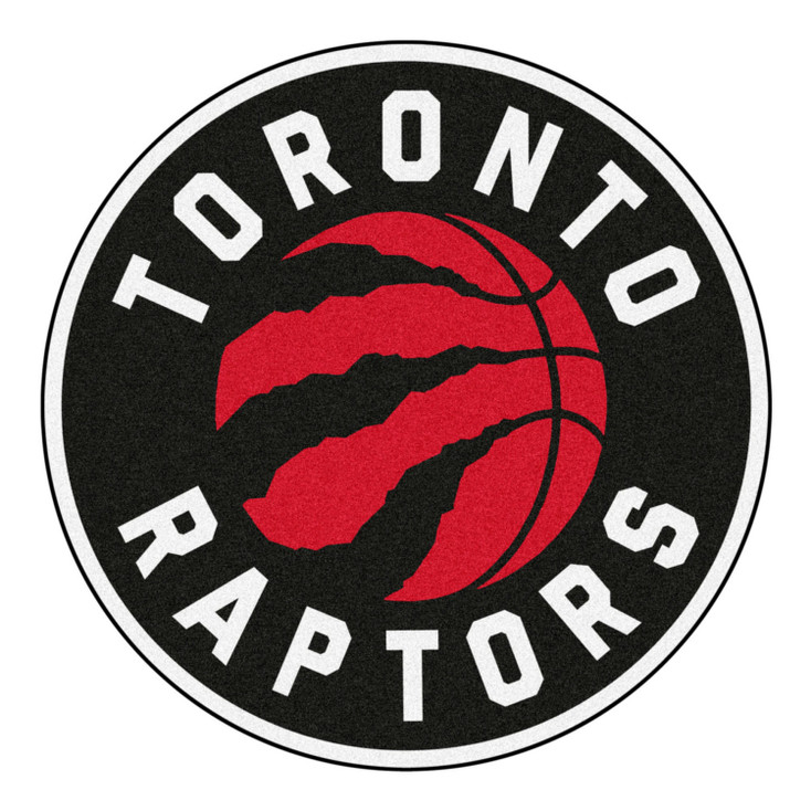 27" Toronto Raptors Roundel Red Round Mat