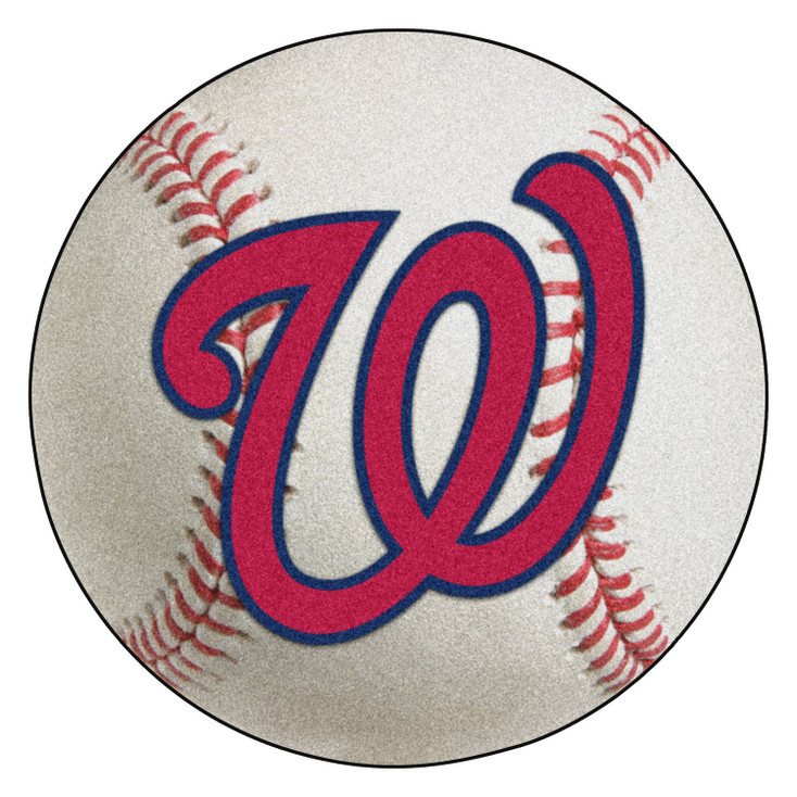 27" Washington Nationals Round Baseball Mat