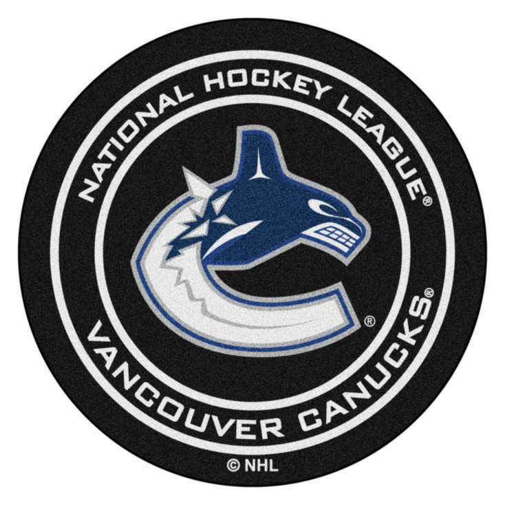 27" Vancouver Canucks Round Hockey Puck Mat