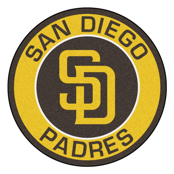 27" San Diego Padres Roundel Navy Round Mat