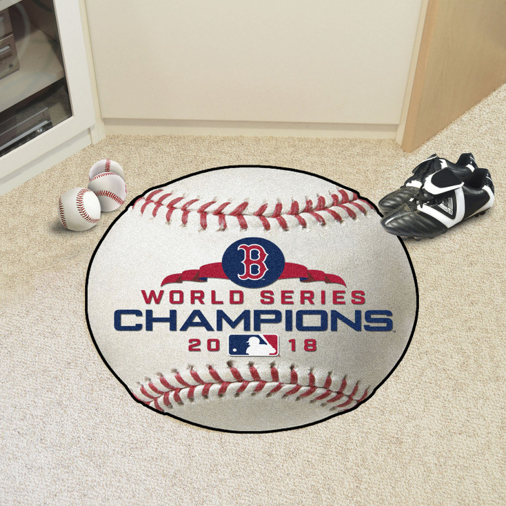 27" Boston Red Sox 2018 World Series Champions Round Baseball Mat