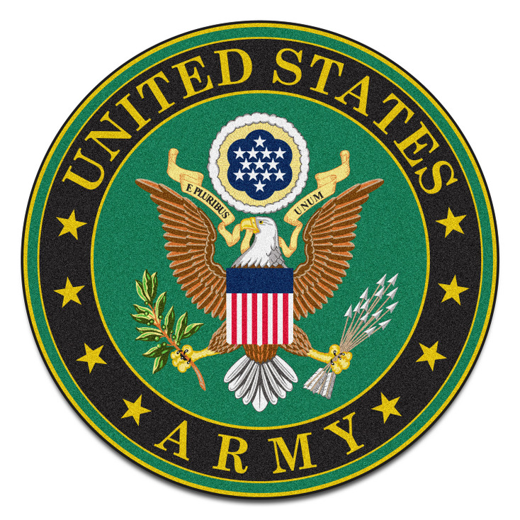 44" U.S. Army Green Round Mat