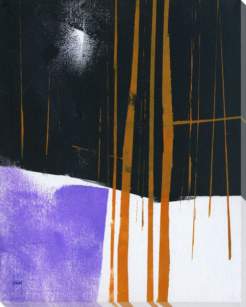 Thicket Moonlight Wrapped Canvas Giclee Art Print Wall Art