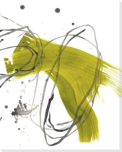 Citron Fusion No 2 Wrapped Canvas Giclee Art Print Wall Art