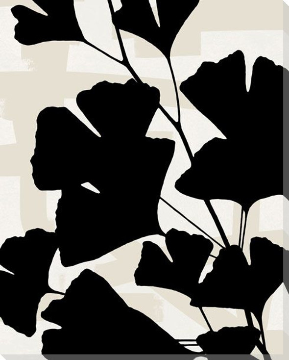 Botanical Silhouette 5 Wrapped Canvas Giclee Art Print Wall Art