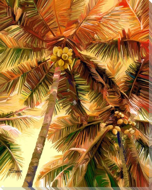 Florida Sun Wrapped Canvas Giclee Art Print Wall Art