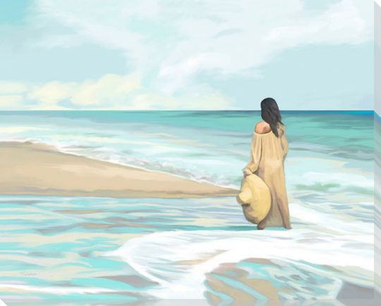Summer Daze Wrapped Canvas Giclee Art Print Wall Art