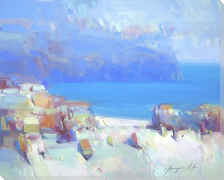 Pacific Coast Wrapped Canvas Giclee Art Print Wall Art