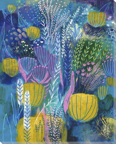 Sea Life Wrapped Canvas Giclee Art Print Wall Art