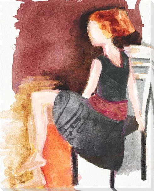Candid Woman 3 Wrapped Canvas Giclee Art Print Wall Art