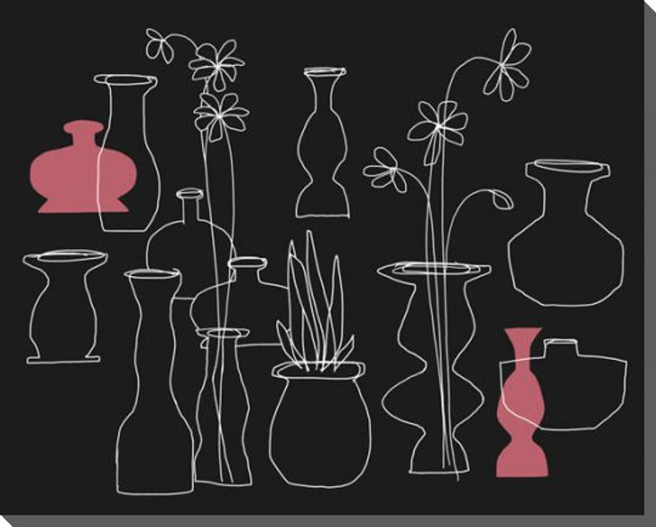 Vase Collection 1 Wrapped Canvas Giclee Art Print Wall Art