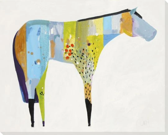 Horse No 27 Wrapped Canvas Giclee Art Print Wall Art