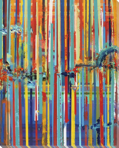 Articulated View No 5 Wrapped Canvas Giclee Art Print Wall Art