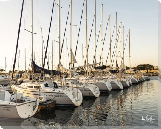 Marina Wrapped Canvas Giclee Art Print Wall Art