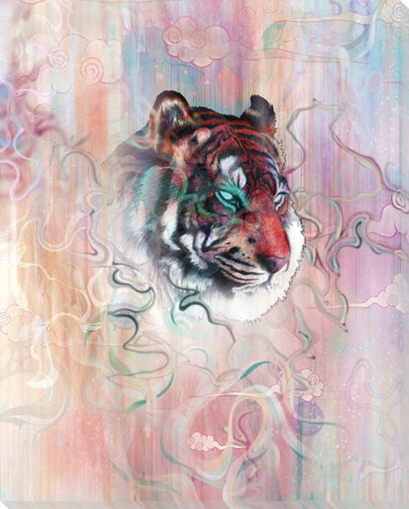 Illusive By Nature Tiger Wrapped Canvas Giclee Art Print Wall Art