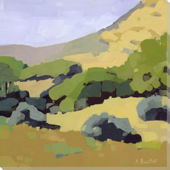 Hillside Wrapped Canvas Giclee Art Print Wall Art