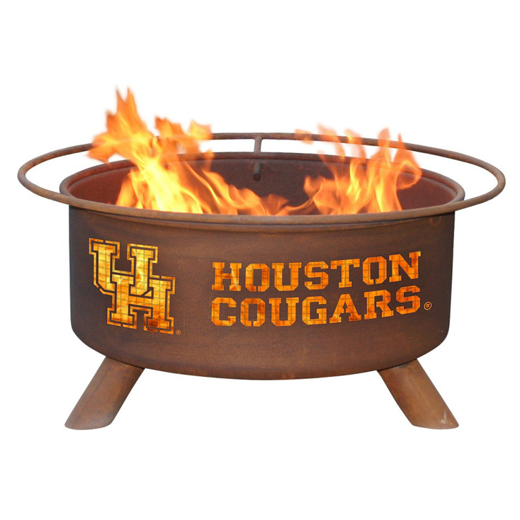 University of Houston Cougars Metal Fire Pit