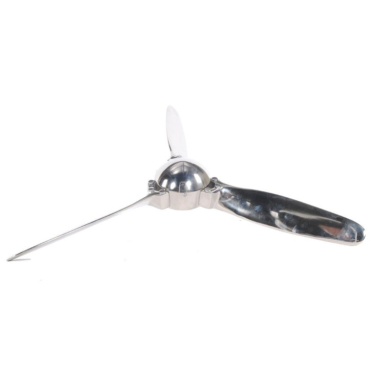 24" 3 Blade Propeller Aluminum Wall Sculpture