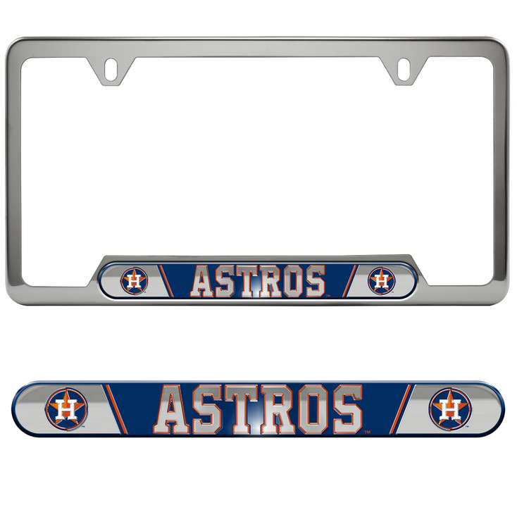 Houston Astros Embossed License Plate Frame