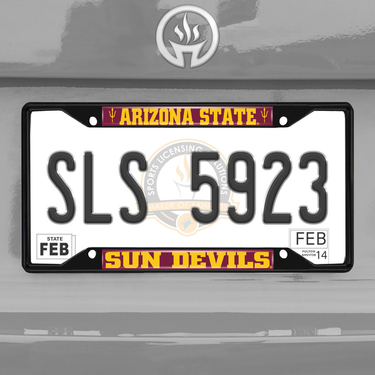 Arizona State Sun Devils Pitchfork Black License Plate Frame