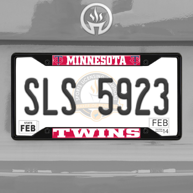 Minnesota Twins Black License Plate Frame