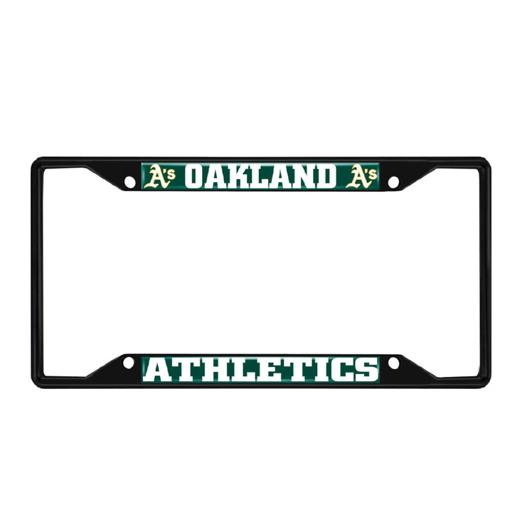 Oakland Athletics Black License Plate Frame
