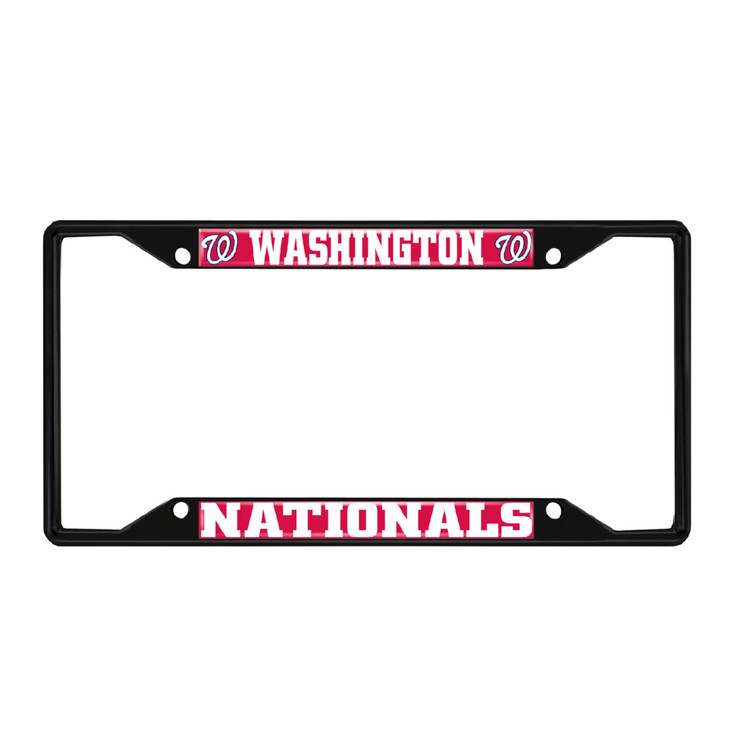 Washington Nationals Black License Plate Frame