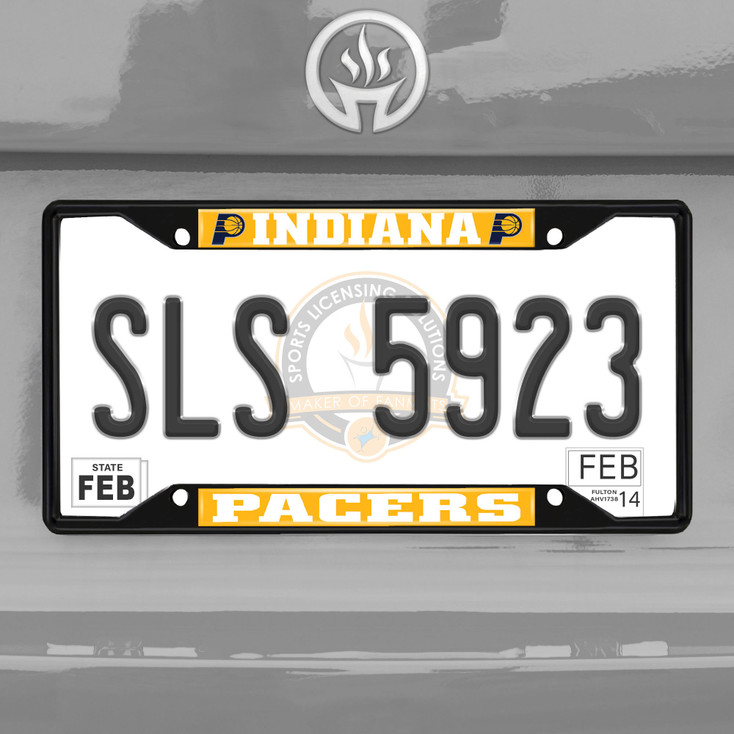 Indiana Pacers Black License Plate Frame