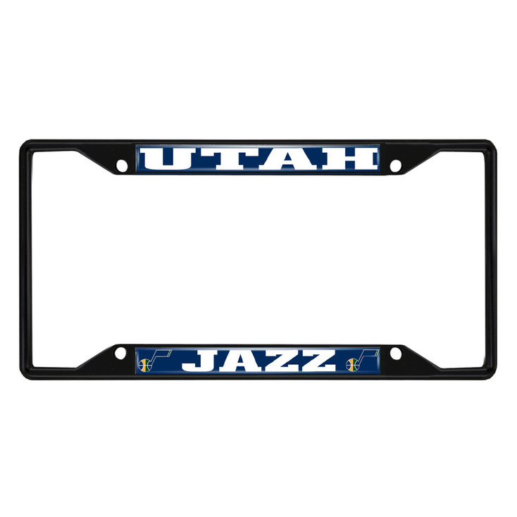 Utah Jazz Black License Plate Frame