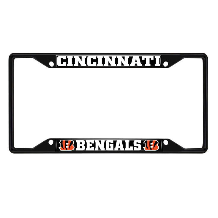 Cincinnati Bengals Black License Plate Frame