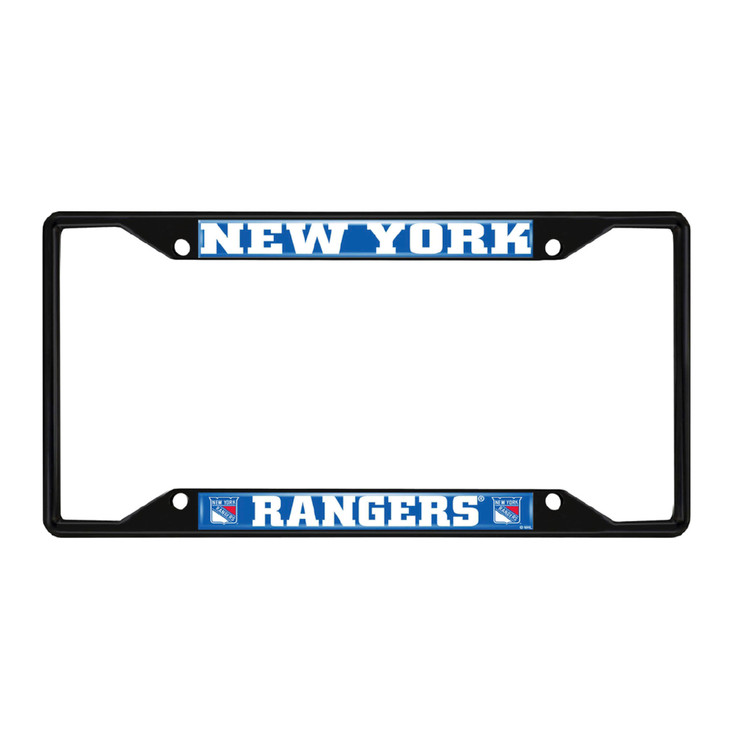 New York Rangers Black License Plate Frame