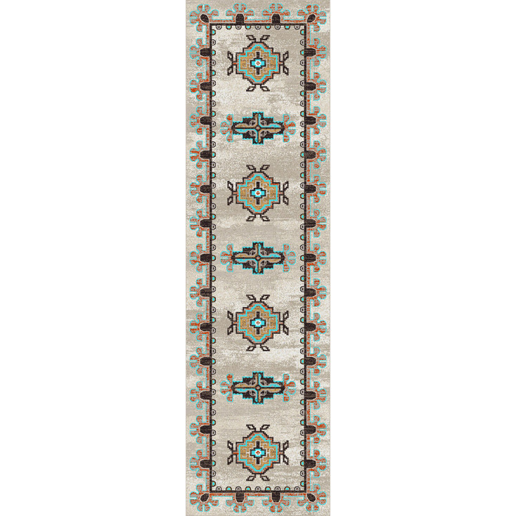 2' x 8' Badlands Sierra Southwest Rectangle Runner Rug