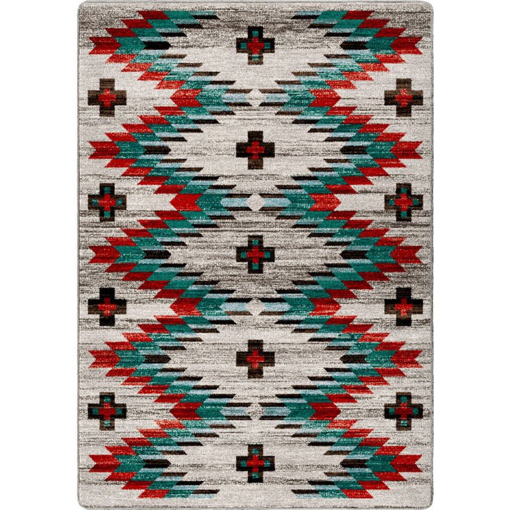 5' x 8' Celebration Lively Blue Southwest Rectangle Rug