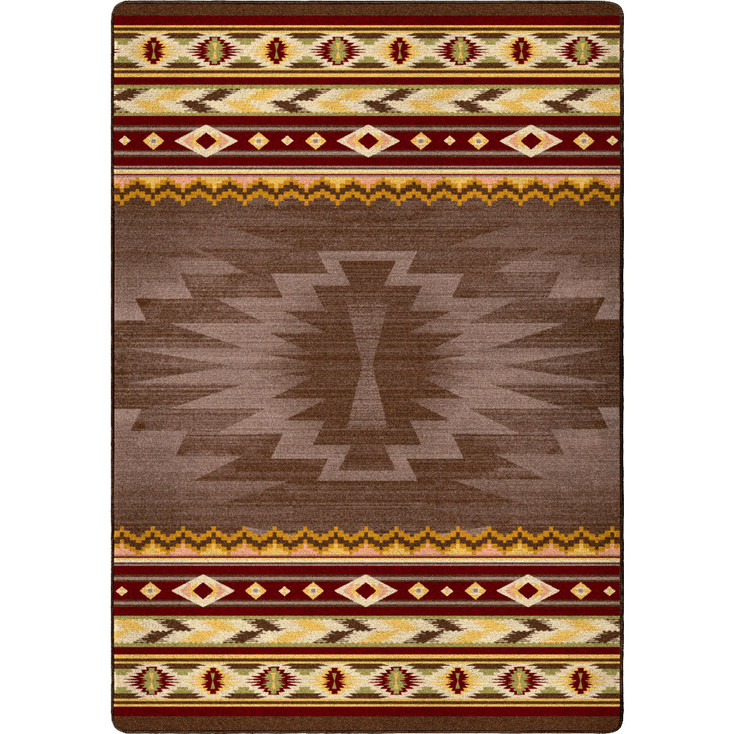 5' x 8' Cinnabar Star Southwest Rectangle Rug