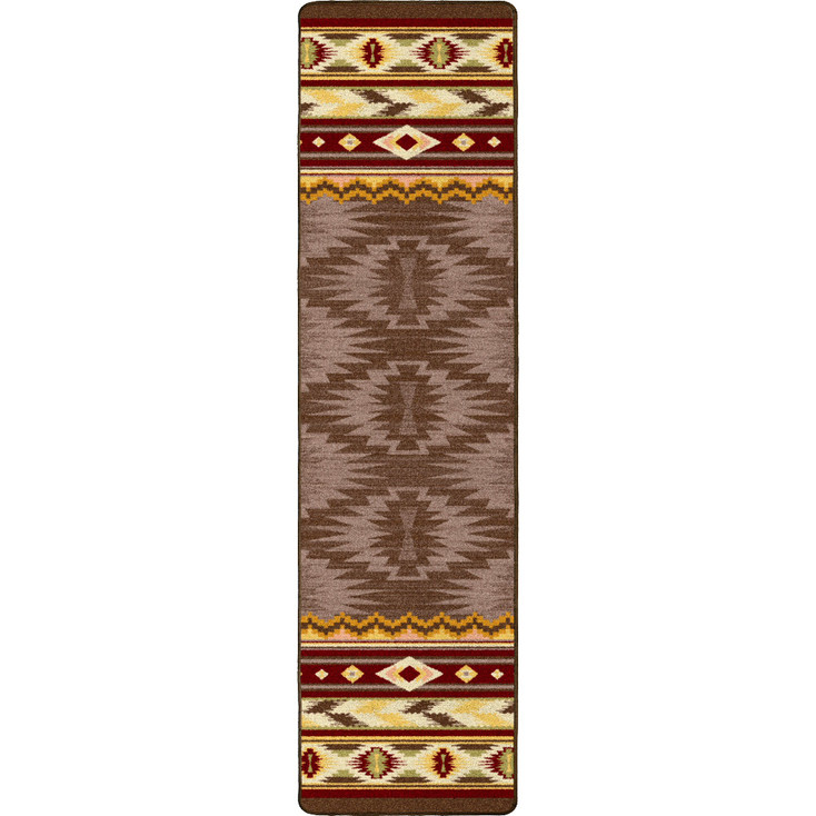 2' x 8' Cinnabar Star Southwest Rectangle Runner Rug