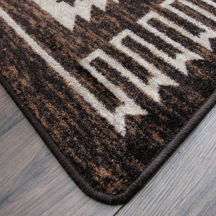 2' x 8' Cloudburst Chocolate Southwest Rectangle Runner Rug